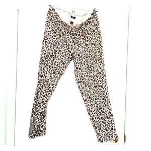 Never Worn J. Crew Stretch Ankle Leopard Pant